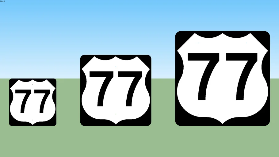 U.S. 77 Sign | 3D Warehouse