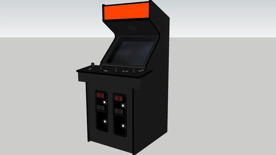 Generic arcade cabinet- Konami 4-player | 3D Warehouse
