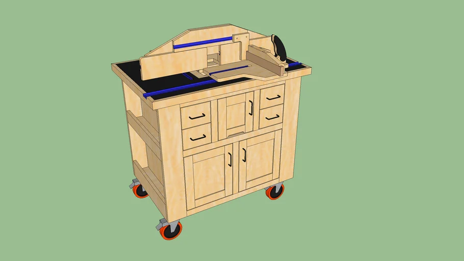 Router Table Cart 3D Warehouse