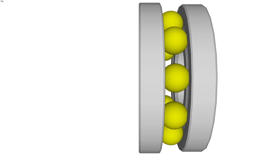 Single acting thrust ball bearings 3D Warehouse