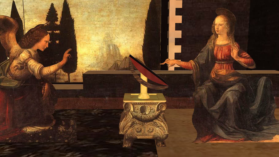 the annunciation da vinci