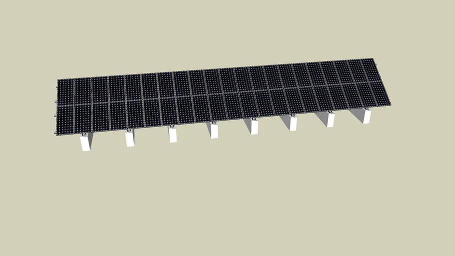support structure for solar module | 3D Warehouse