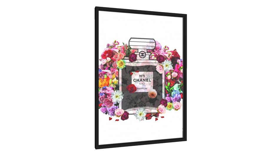 Quadro Chanel Number 5 - flowers - R - Galeria9, por Farago