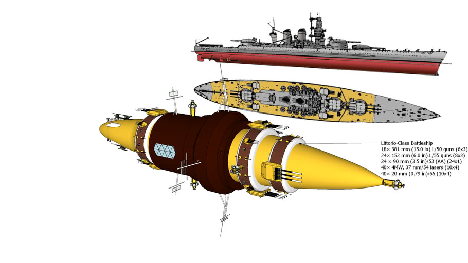 Littorio-Class Battleship | 3D Warehouse