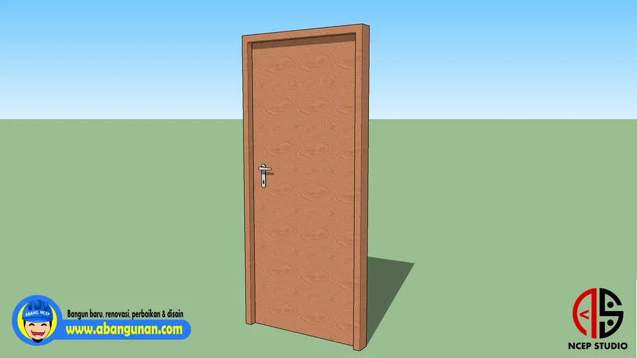 Model Dasar Pintu Kayu 01-NC | 3D Warehouse