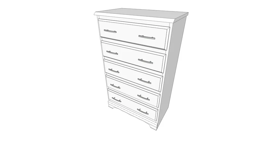 dresser with 5 drawers