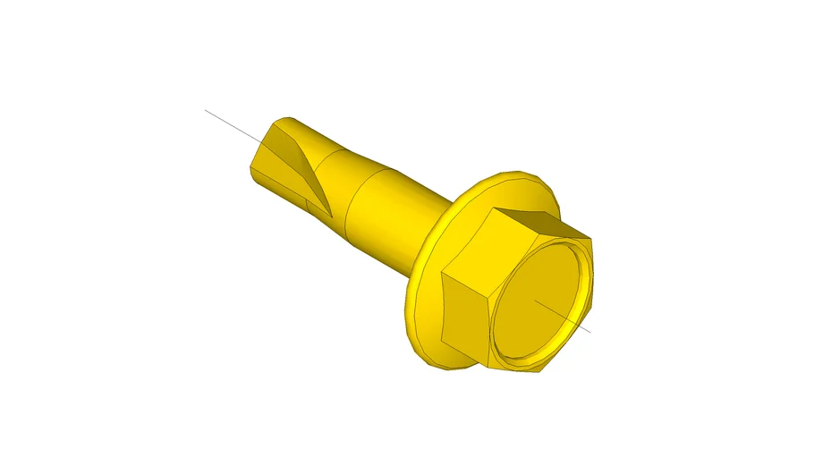 Australian Hex Head Screw 12Gx20mm Self Drill 3D Warehouse