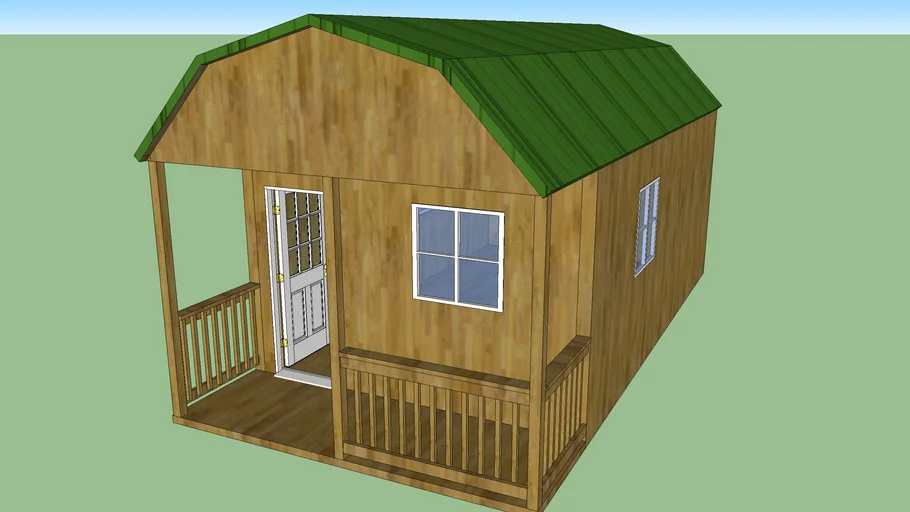 12x24-lofted-barn-cabin-3d-warehouse