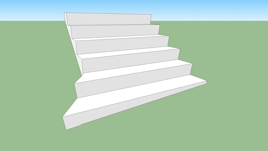 Stair - 6 Riser - Closed | 3D Warehouse