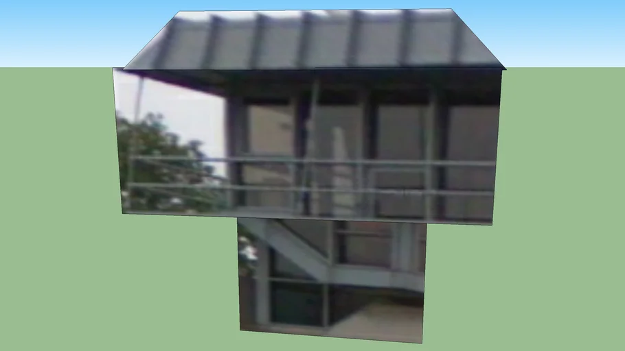 Mathenesserbrug Bridge control building in Rotterdam, Nederland | 3D ...