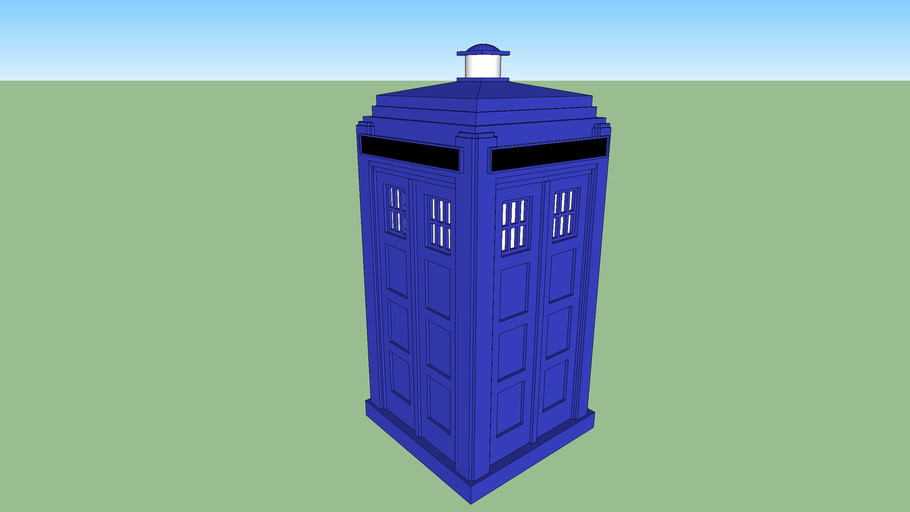 Classic TARDIS Model(One Side Open) | 3D Warehouse