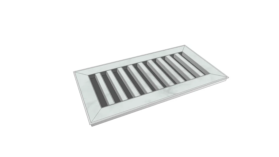 Tile in Floor Vent Register | 3D Warehouse