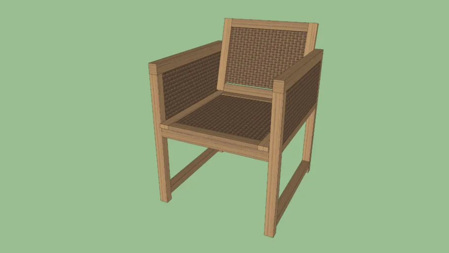 wooden chair, outdoor chair