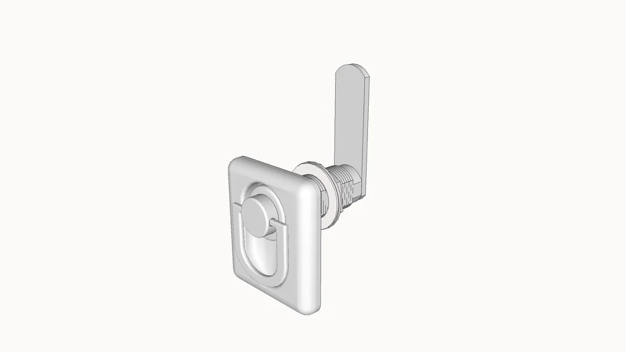 latch, cam, recessed ring, McMasterCarr 1379A11 3D Warehouse