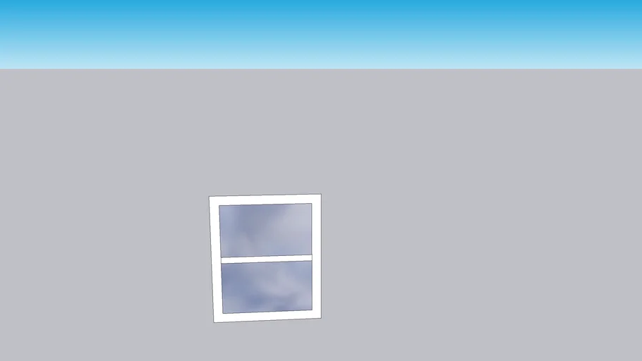 Single Slide Up Window Small 3D Warehouse