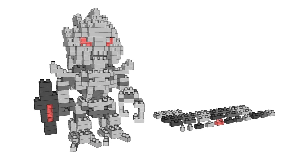 kussen Wijde selectie perzik LOZ Mini Lego No.9403 Transformers - Megatron | 3D Warehouse