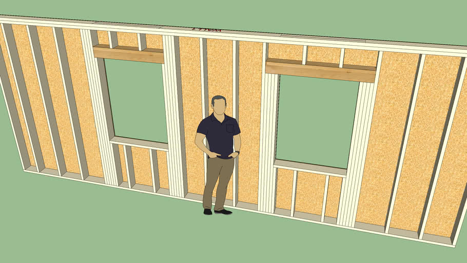 Multiple King and Trimmer Studs (Windows) 3D Warehouse
