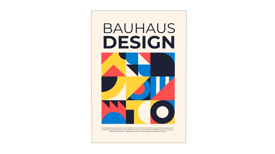 Quadro Decorativo Bauhaus Design