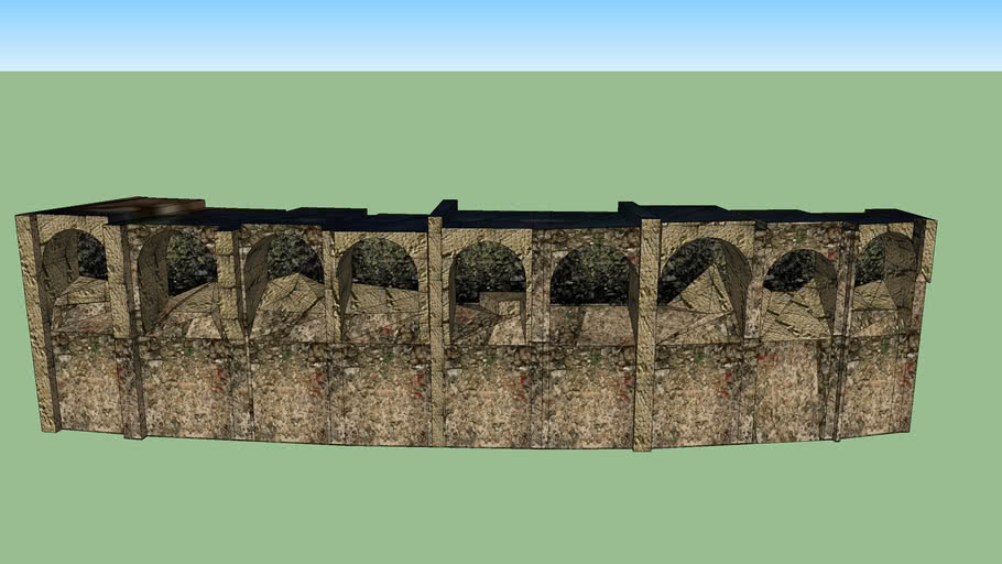 Anfiteatro piccolo di Puteoli, arcate su via Solfatara ( Pozzuoli NA )