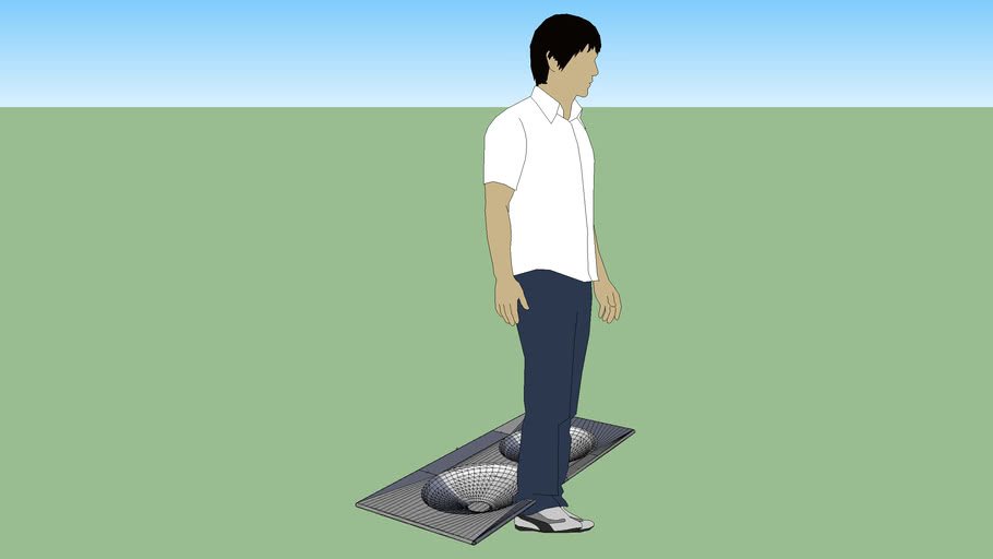 Kalahari Wallhung Washbasin 1200x510 with Lateral Towel Rails 3D