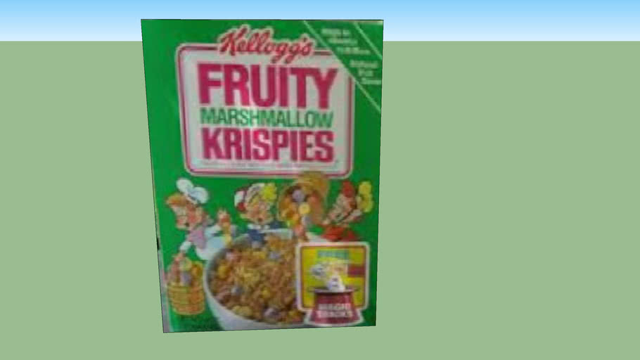 Kellogg's Fruity Marshmallow Krispies 3D Warehouse