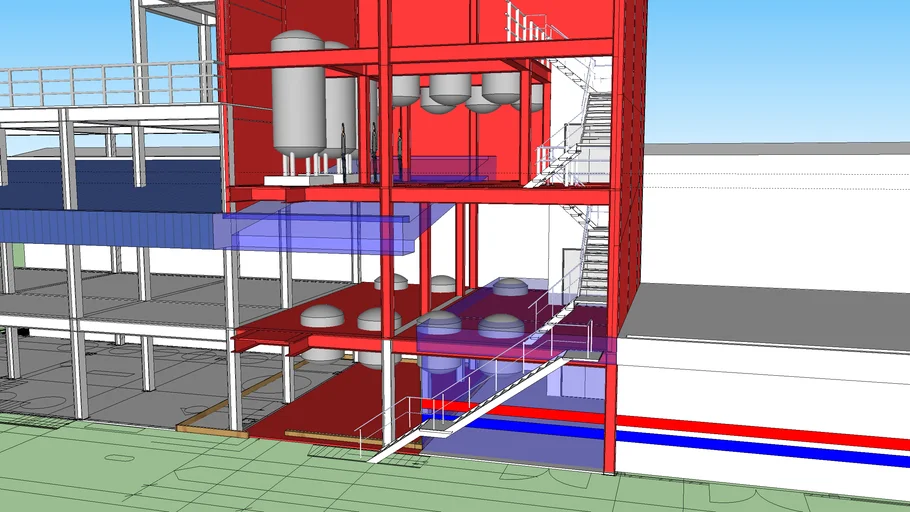 new batching building | 3D Warehouse