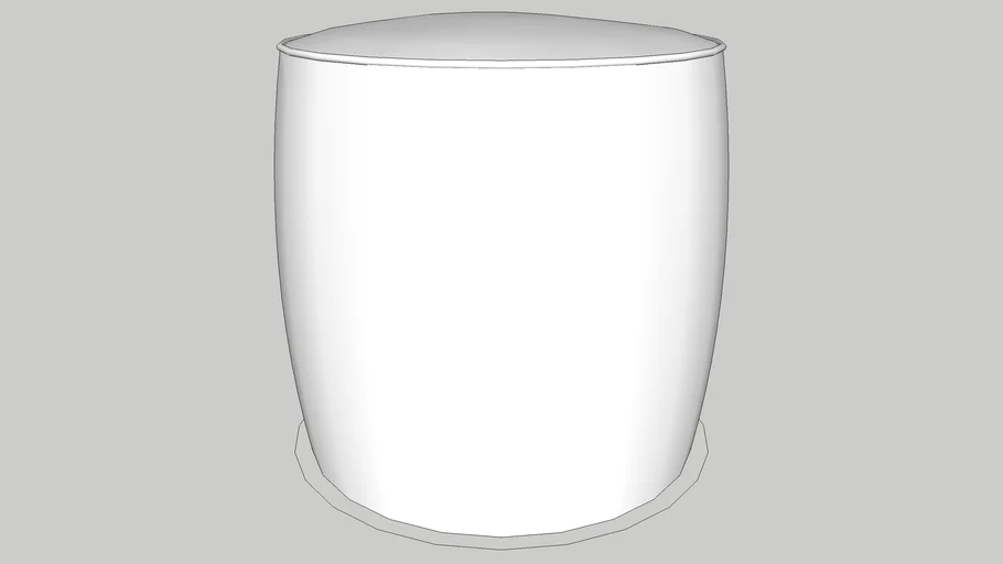 Pouf Round Ottoman 3D Warehouse