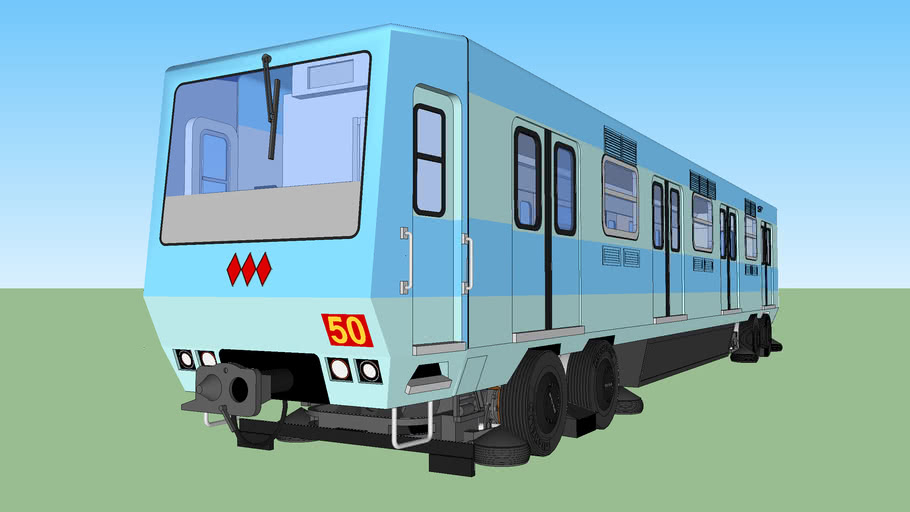 Metro de Santiago (NS88 Concarril) 3D Warehouse