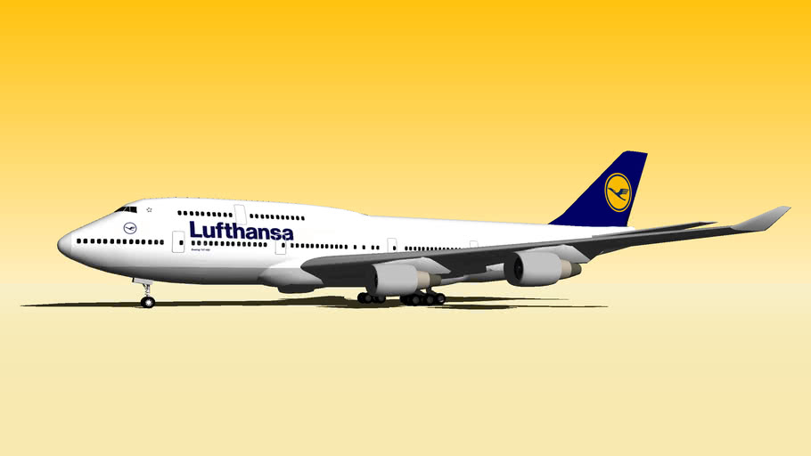 Lufthansa B 747-400 | 3D Warehouse