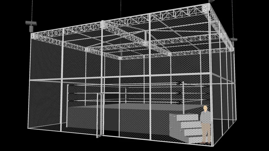 WWE Hell In A Cell Structure (1997 / 2006) | 3D Warehouse