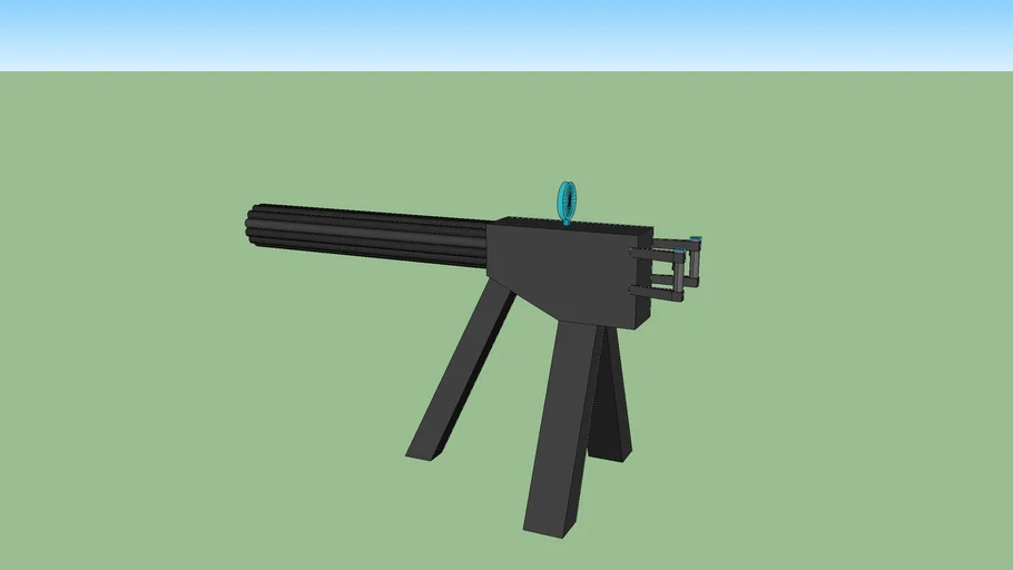 prototype 12-barrel minigun
