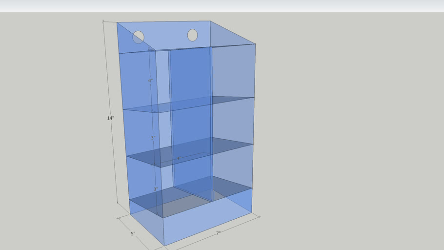 table top rack display acrylic 3D Warehouse