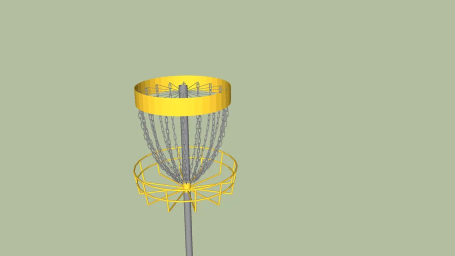 Disc Golf Basket 3D Warehouse