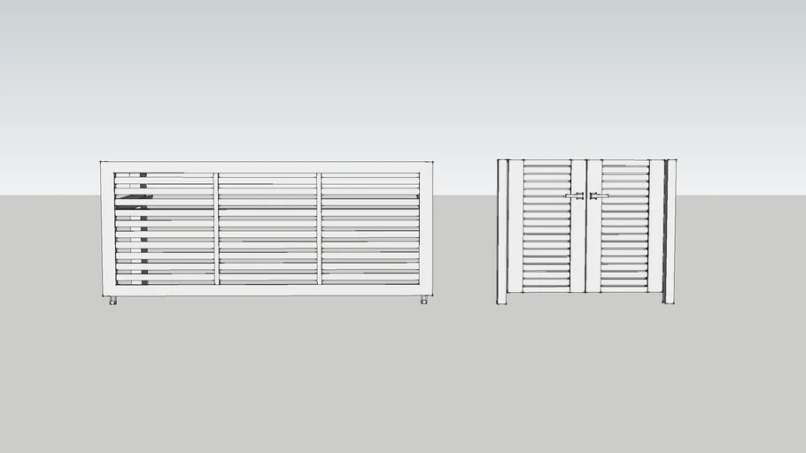 Google SketchUp パーフェクト 作図実践編 門扉セット - - 3D Warehouse