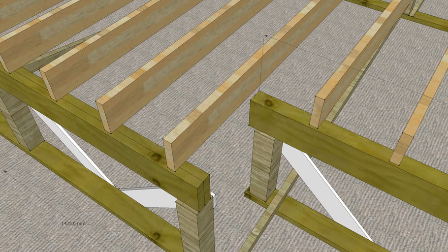 Unitec Albany House - Sole Plates/Piles/ Bearers/Joists | 3D Warehouse