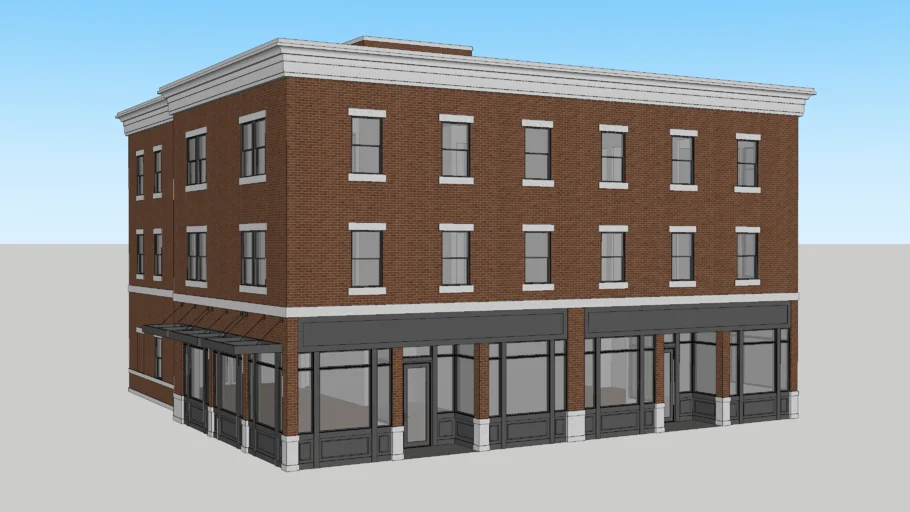 Copy of New urban mixed use storefront building (urban/TND)