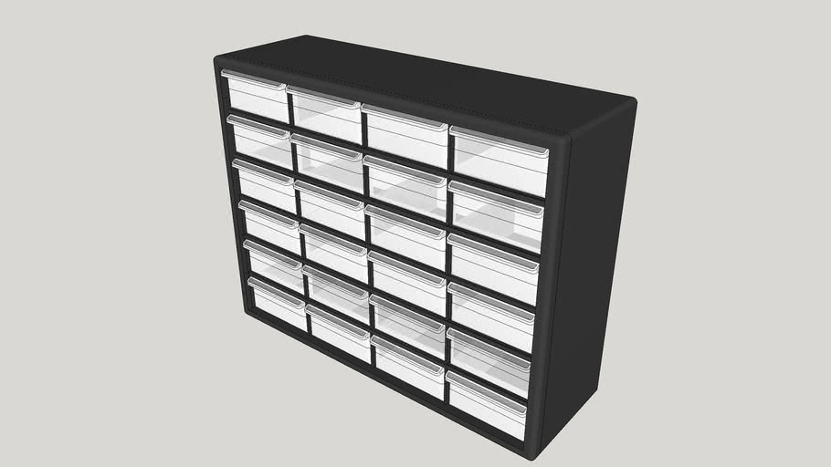 AkroMils 10764 24 Large Drawer 3D Warehouse