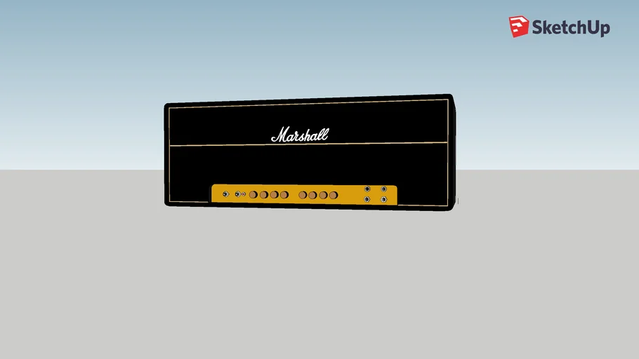 Marshall super lead plexi | 3D Warehouse