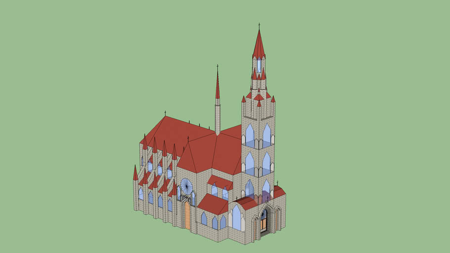 Große gotische Kirche