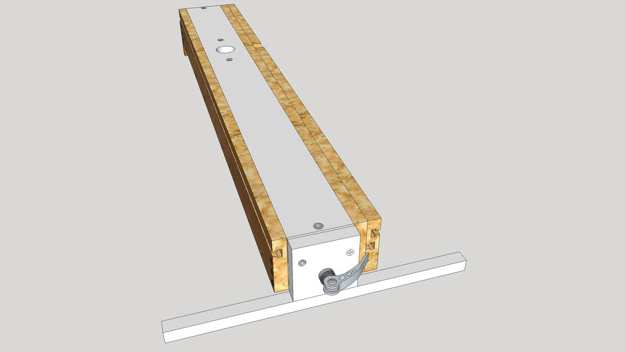 DIY Table Saw + Router Fence 3D Warehouse