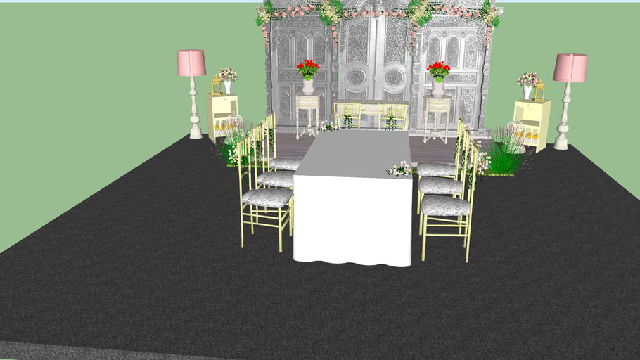 dekor pernikahan 3D Warehouse