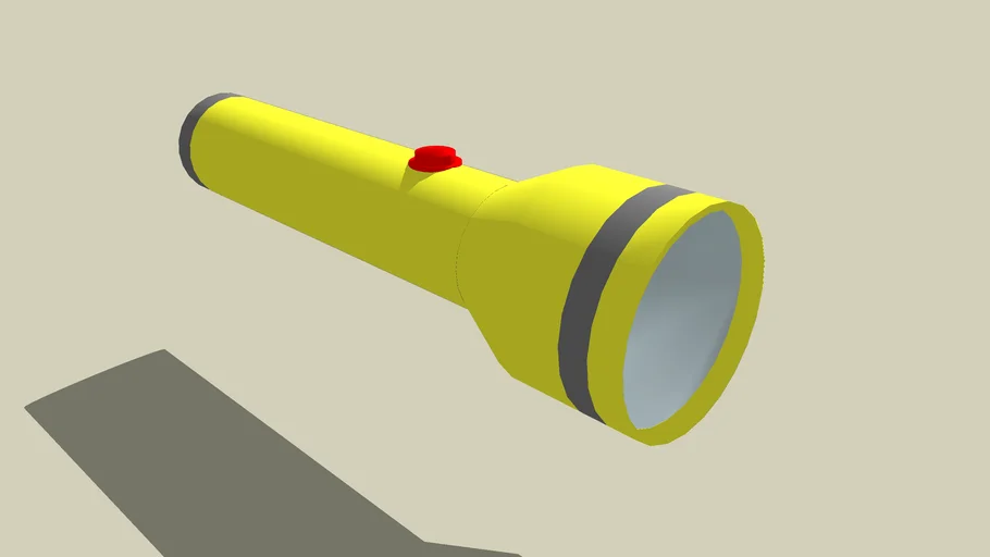 Flashlight without light beam (low poly)