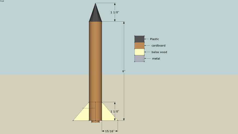 model rocket design 3D Warehouse