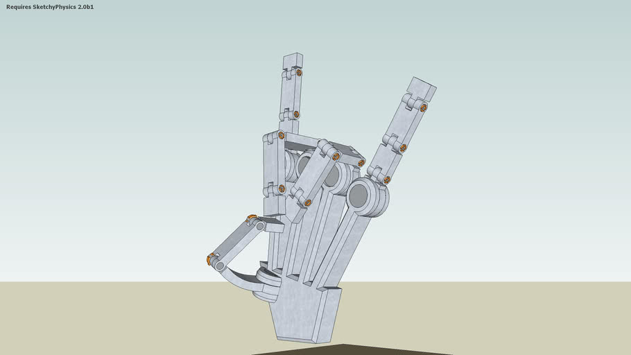 [(SKETCHY PHYSICS2.0)]Mano robotica servocontrolada. Servocontrolled Robotic Hand