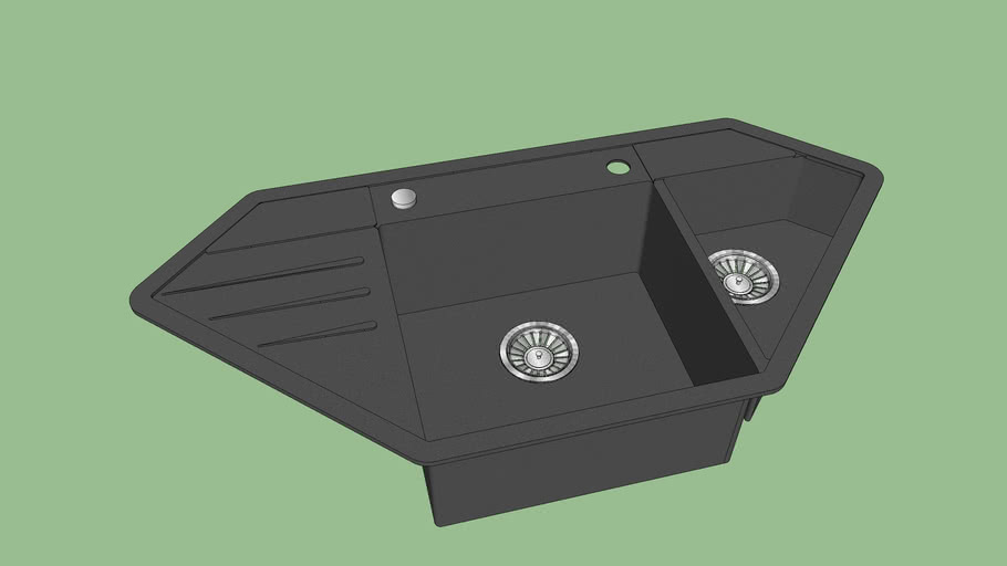 Blanco LEXA 9 E Corner Sink 3D Warehouse