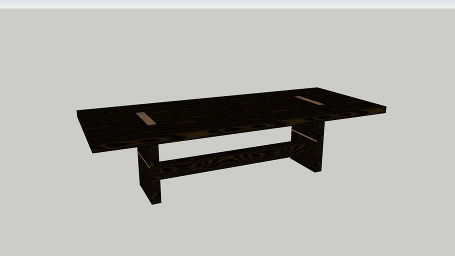 Mesa de comedor Casagora Toledo de madera | 3D Warehouse