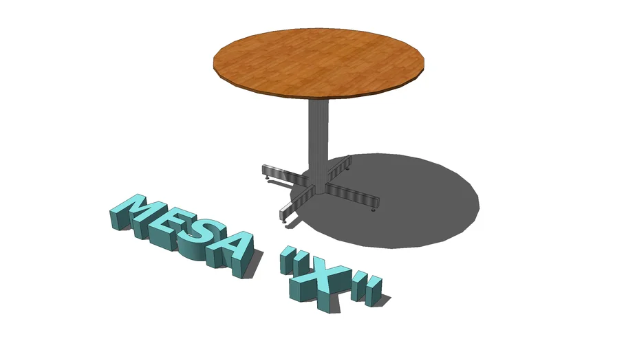 MESA CIRCULAR MODELO ASE-M-01 | 3D Warehouse