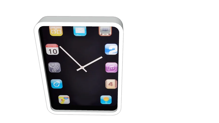 iPad Style Clock | 3D Warehouse