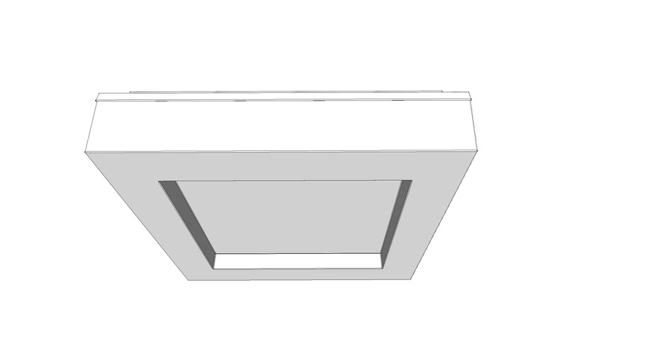 Plafon Aurea Quadrado com LED integrado 10W, 15W, 25W