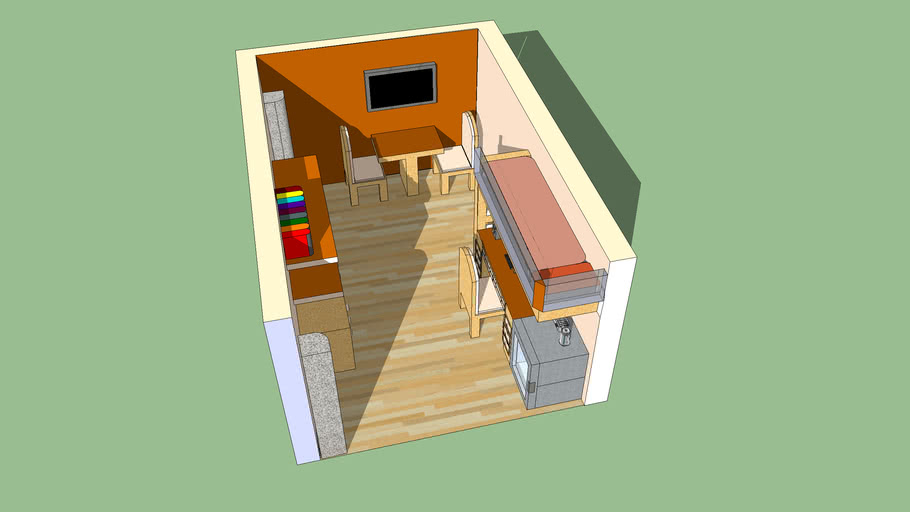 Dorm room design 3D Warehouse